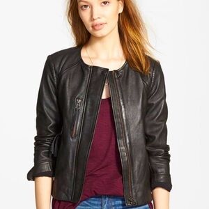 VGUC Madewell metropolis leather jacket